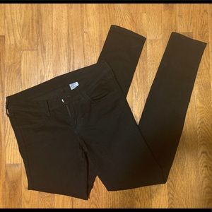 Skinny low waist black jeans